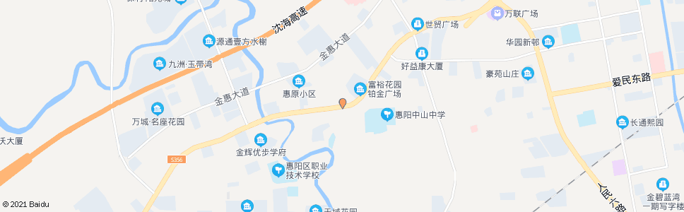 惠州土湖小学_公交站地图_惠州公交_妙搜公交查询2025