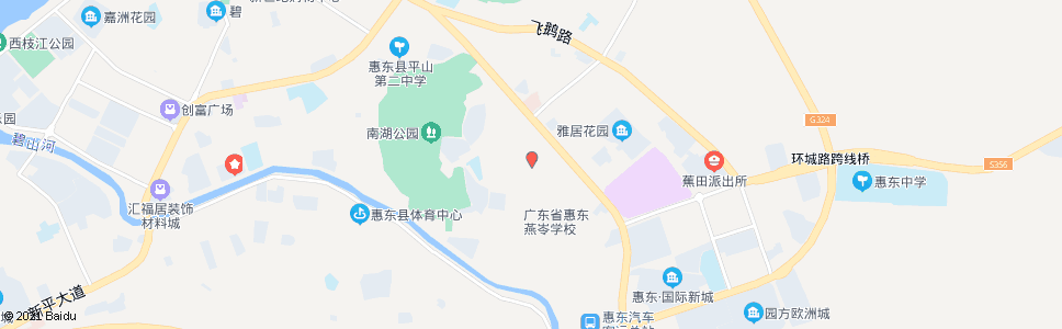 惠州红岭市场_公交站地图_惠州公交_妙搜公交查询2025