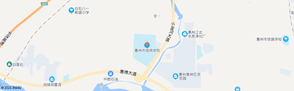 惠州市技师学院路口_公交站地图_惠州公交_妙搜公交查询2025