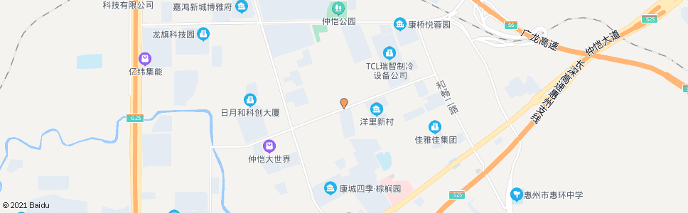 惠州女子交警中队_公交站地图_惠州公交_妙搜公交查询2025