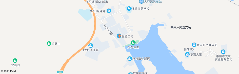 惠州亚迪二村_公交站地图_惠州公交_妙搜公交查询2025