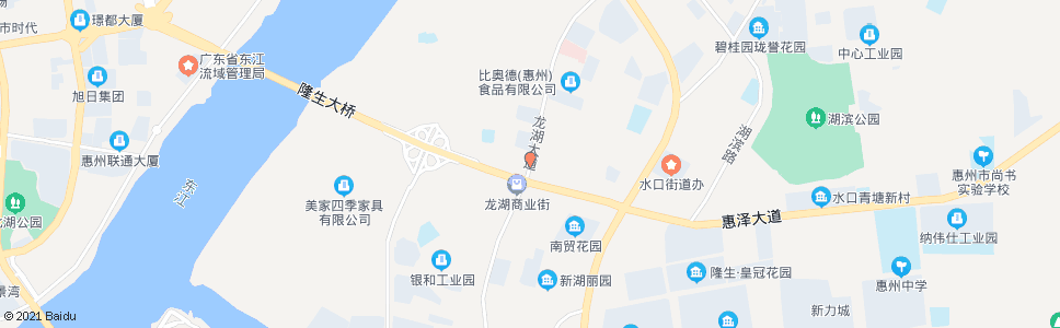 惠州龙湖市场_公交站地图_惠州公交_妙搜公交查询2025