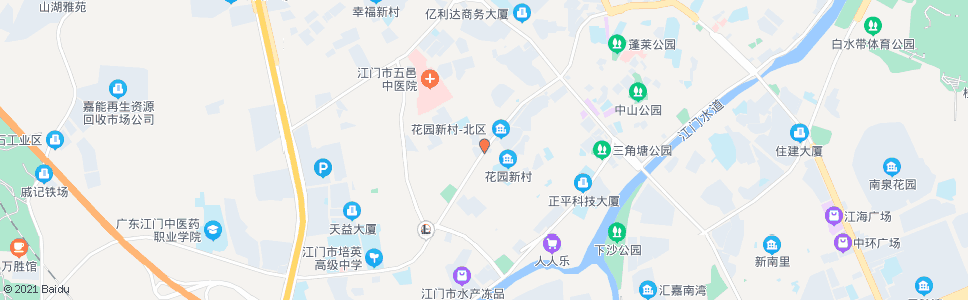 江门花园新村_公交站地图_江门公交_妙搜公交查询2024