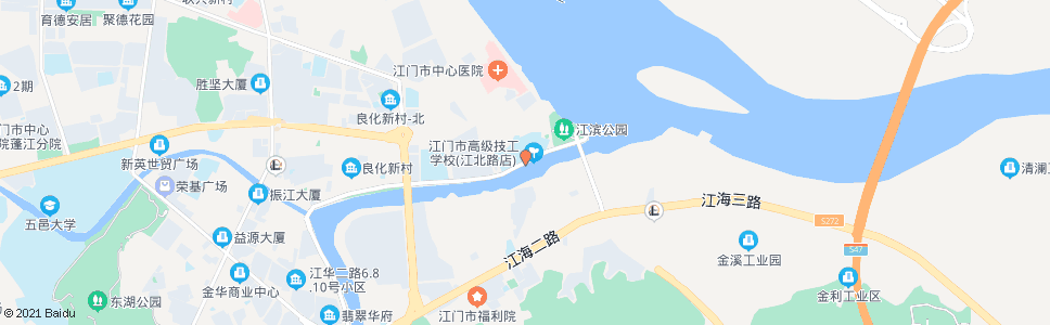 江门江门技校_公交站地图_江门公交_妙搜公交查询2024