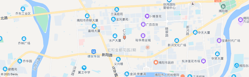 揭阳卢前停车场_公交站地图_揭阳公交_妙搜公交查询2024