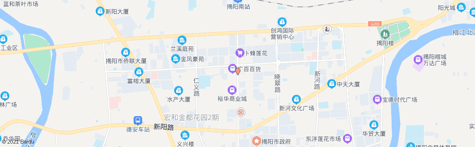 揭阳建行宿舍楼_公交站地图_揭阳公交_妙搜公交查询2024