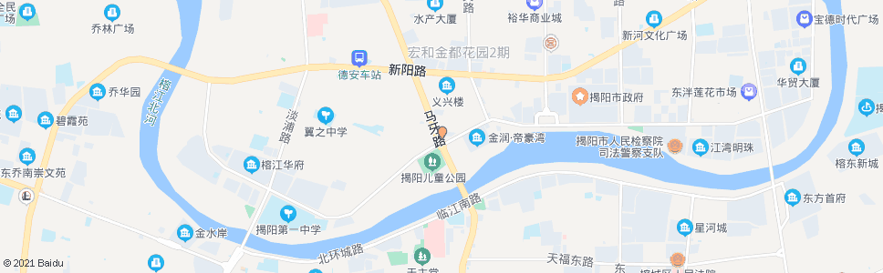 揭阳马牙市场_公交站地图_揭阳公交_妙搜公交查询2024