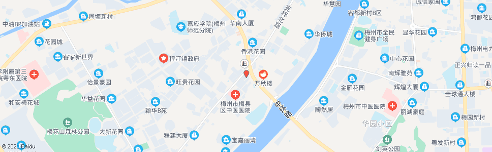 梅州集一建材城_公交站地图_梅州公交_妙搜公交查询2024