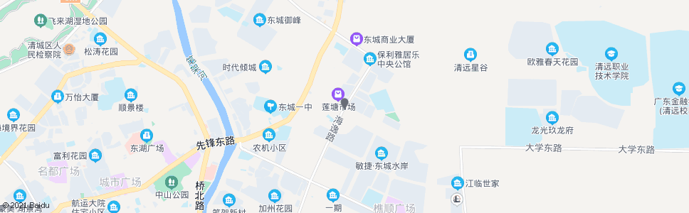 清远海逸路口_公交站地图_清远公交_妙搜公交查询2024