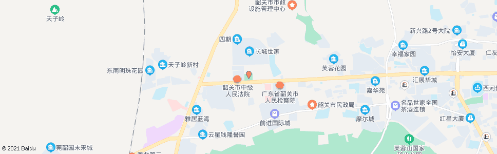 韶关市博物馆(社保局)_公交站地图_韶关公交_妙搜公交查询2024