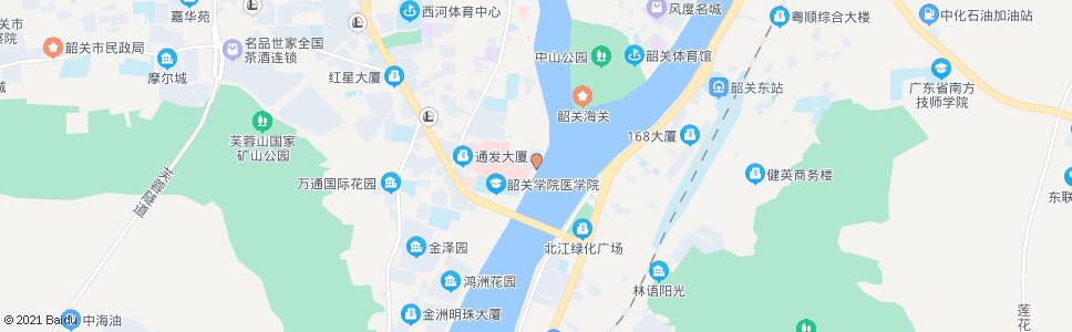 韶关粤北医院(东区)_公交站地图_韶关公交_妙搜公交查询2024