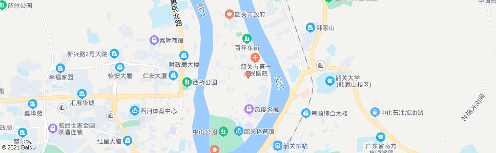 韶关建国路_公交站地图_韶关公交_妙搜公交查询2024