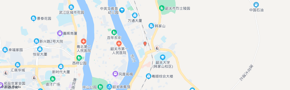 韶关启明市场_公交站地图_韶关公交_妙搜公交查询2024