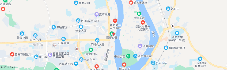 韶关青少年宫_公交站地图_韶关公交_妙搜公交查询2024