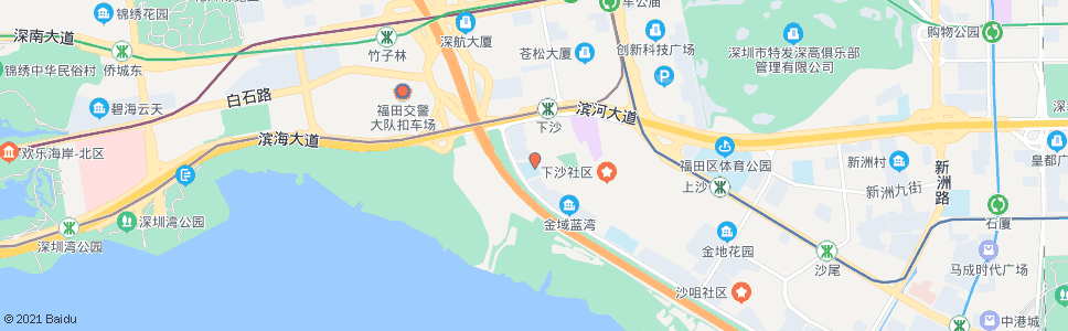 深圳下沙小学_公交站地图_深圳公交_妙搜公交查询2025