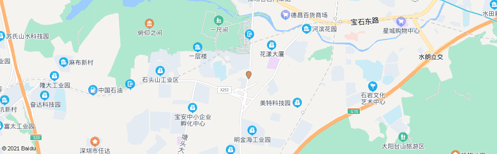 深圳石岩新村南_公交站地图_深圳公交_妙搜公交查询2024