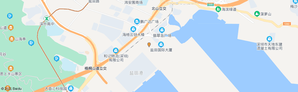 深圳盐田港保税区_公交站地图_深圳公交_妙搜公交查询2024