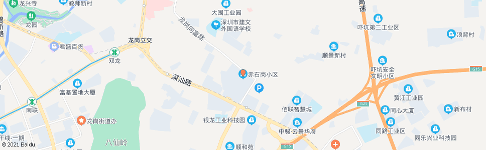 深圳赤石岗小区_公交站地图_深圳公交_妙搜公交查询2024