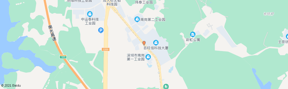 深圳南岗工业区_公交站地图_深圳公交_妙搜公交查询2024