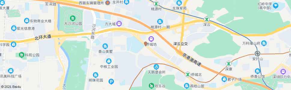 深圳侨香香山西路口_公交站地图_深圳公交_妙搜公交查询2024