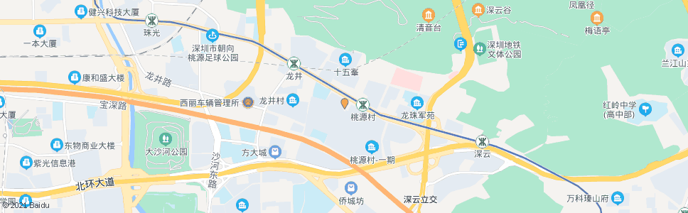 深圳桃源村总站_公交站地图_深圳公交_妙搜公交查询2024