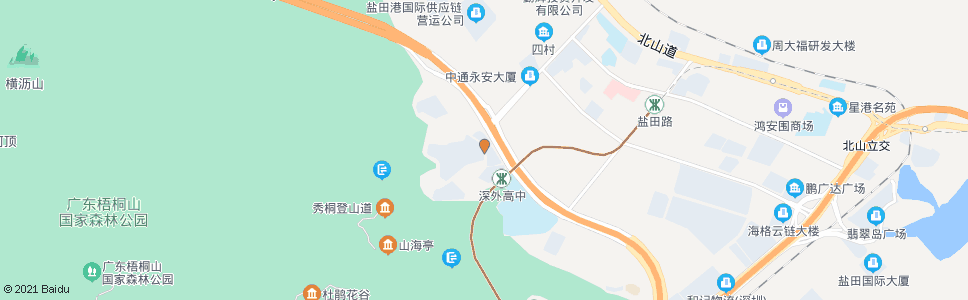 深圳半山溪谷_公交站地图_深圳公交_妙搜公交查询2024