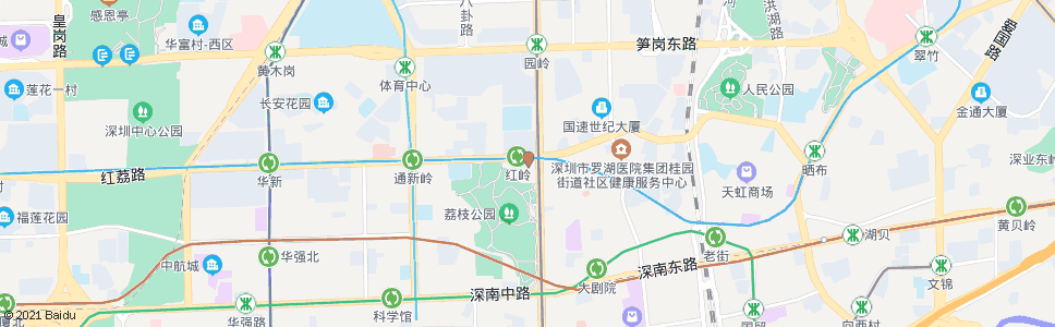 深圳红岭南路1_公交站地图_深圳公交_妙搜公交查询2024