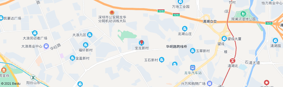 深圳大浪宝龙新村_公交站地图_深圳公交_妙搜公交查询2024