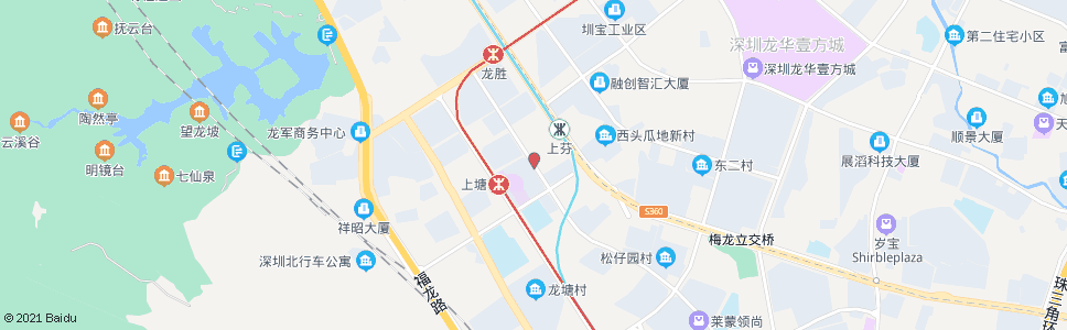 深圳简上路口北_公交站地图_深圳公交_妙搜公交查询2024