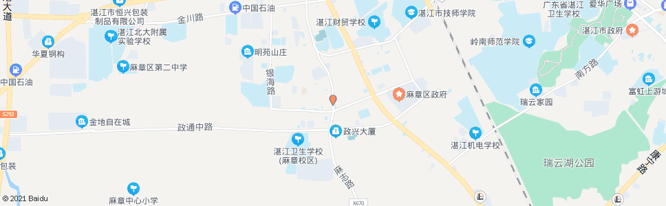 湛江麻志路口_公交站地图_湛江公交_妙搜公交查询2024