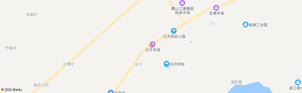 湛江北月村_公交站地图_湛江公交_妙搜公交查询2025