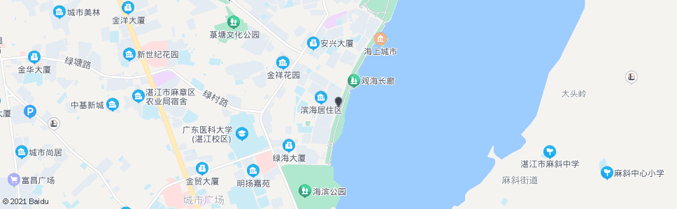 湛江观海路中_公交站地图_湛江公交_妙搜公交查询2024