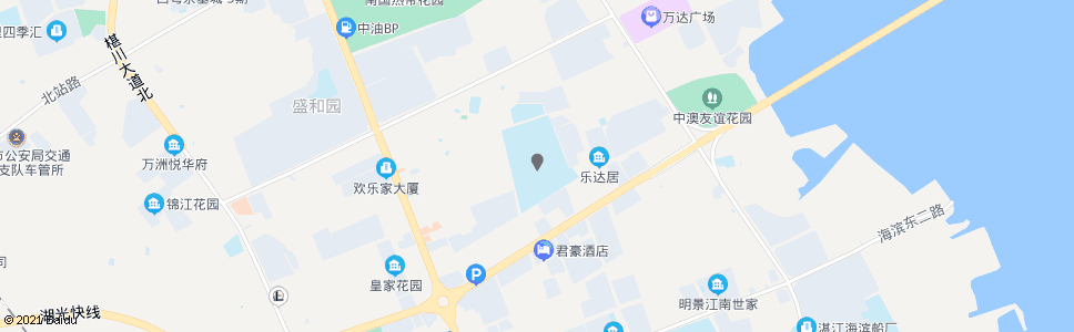 湛江市二中学_公交站地图_湛江公交_妙搜公交查询2024