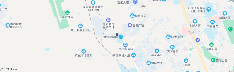 湛江铁路四区_公交站地图_湛江公交_妙搜公交查询2024