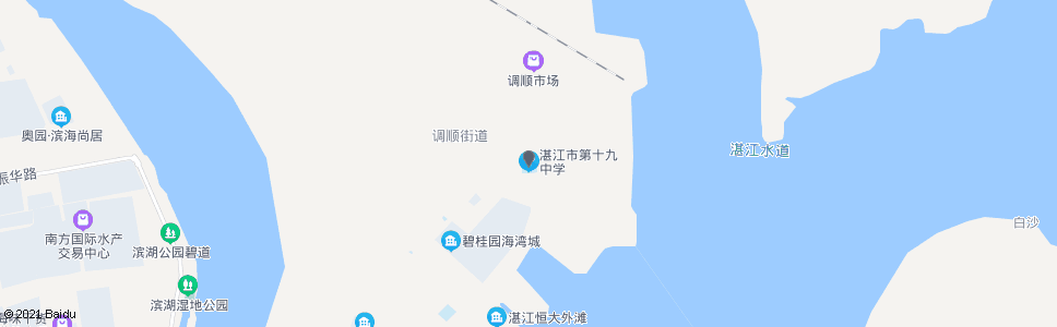 湛江市十九中学_公交站地图_湛江公交_妙搜公交查询2024