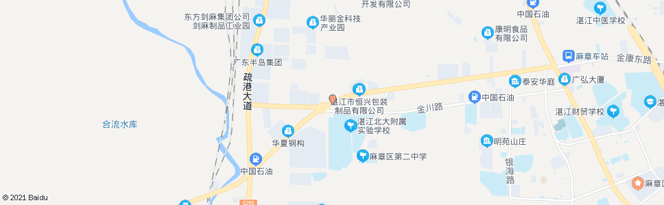 湛江麻章工业园路口_公交站地图_湛江公交_妙搜公交查询2024