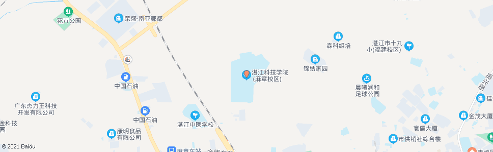 湛江海大寸金学院_公交站地图_湛江公交_妙搜公交查询2024