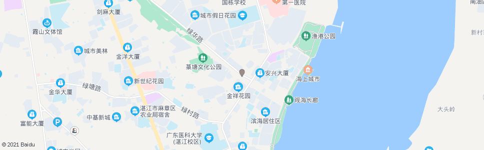 湛江绿华装饰市场_公交站地图_湛江公交_妙搜公交查询2024