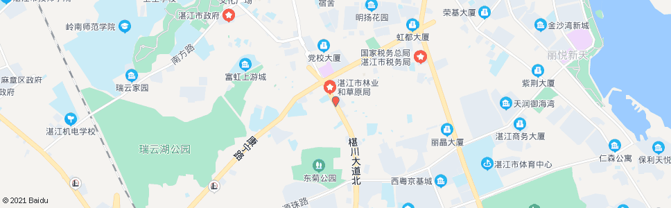 湛江环球酒店_公交站地图_湛江公交_妙搜公交查询2024