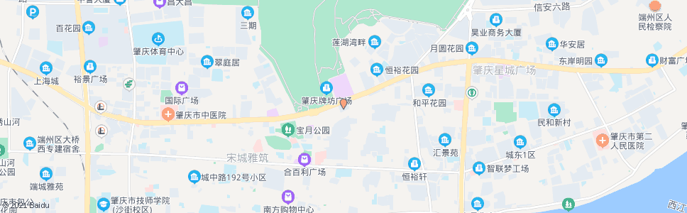 肇庆肇庆候机楼(星湖大酒店)_公交站地图_肇庆公交_妙搜公交查询2024