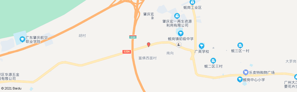 肇庆范山村_公交站地图_肇庆公交_妙搜公交查询2024