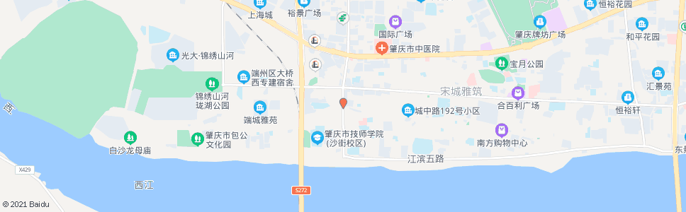 肇庆沙街市场_公交站地图_肇庆公交_妙搜公交查询2024