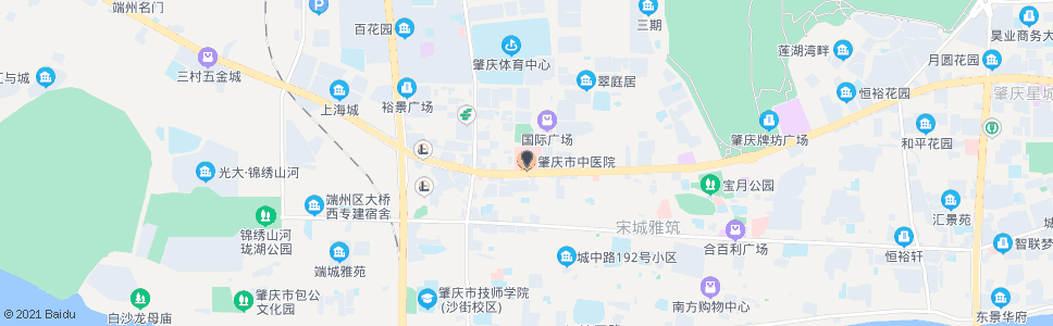 肇庆中医院_公交站地图_肇庆公交_妙搜公交查询2024