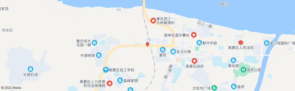 肇庆铁路桥西站_公交站地图_肇庆公交_妙搜公交查询2024