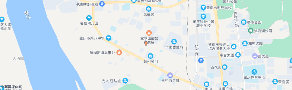 肇庆睦岗市场北门_公交站地图_肇庆公交_妙搜公交查询2024