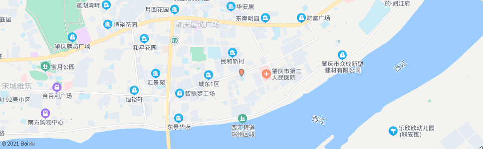 肇庆市二技校_公交站地图_肇庆公交_妙搜公交查询2024