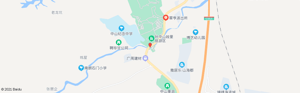 中山孙中山故居(杨殷故居)_公交站地图_中山公交_妙搜公交查询2024