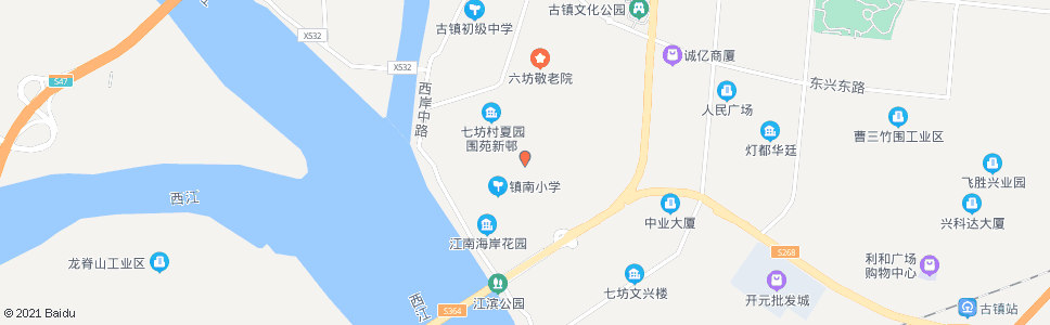 中山冈南批发市场_公交站地图_中山公交_妙搜公交查询2024