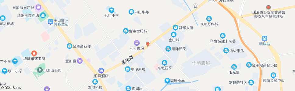 中山洲际新村_公交站地图_中山公交_妙搜公交查询2024