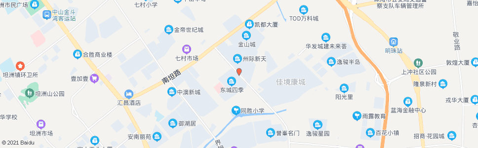 中山潭隆南路南_公交站地图_中山公交_妙搜公交查询2024